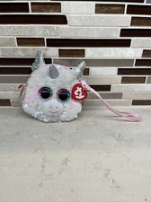 TY Flippables Sequins 5" DIAMOND the Unicorn Fashion Wristlet Coin Purse Strap