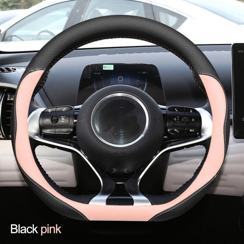 Leather Car Steering Wheel Cover Wrap for BYD Atto Yuan Plus Pro Dolphin D Type - Picture 4 of 8