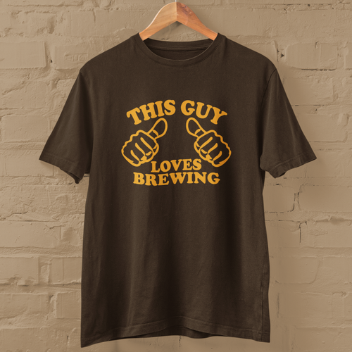 THIS GUY LOVES BREWING T-SHIRT (dad husband brew beer ale craft wine kit real) - Picture 5 of 22