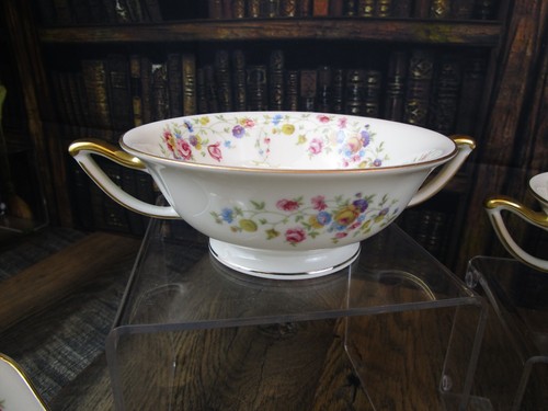 Set of 5 Pairs THOMAS IVORY BAVARIA - LA SALLE Cream Soup Bowl & Saucer GERMANY - Picture 8 of 20