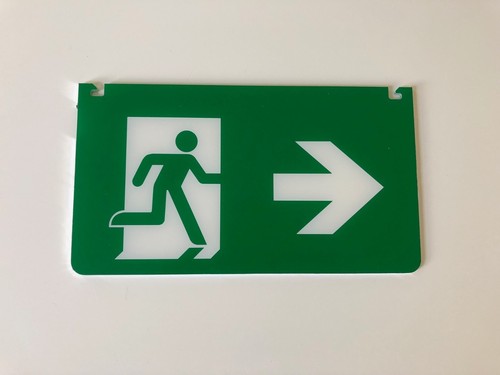 LED Notausgangsschild Decke/Wand montiert Hängeschild - Bild 11 von 12