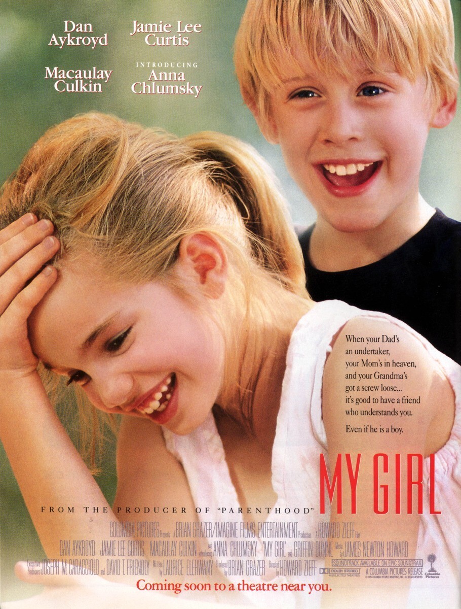 MY GIRL (1991) ORIGINAL MOVIE POSTER ROLLED DOUBLE-SIDED
