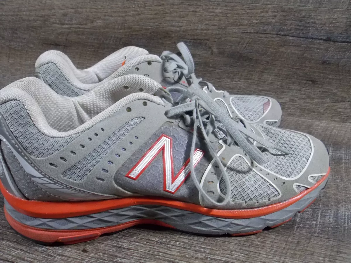New Balance 790 Women s 9.5 Gray Orange Mesh Athletic Running Shoes Sneakers