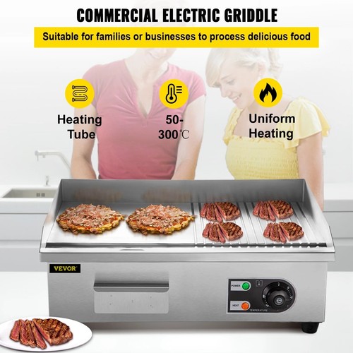 Arrivage!! Plancha Électrique VEVOR 54X42 Teppanyaki 3200W Inox RESTAURANT - Imagen 5 de 6