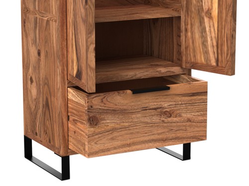 Kleiderschrank Sydney Holz Dielenschrank Flurmöbel Kleiderständer - Bild 4 von 7