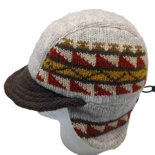Knitted ear flap hat - Gem