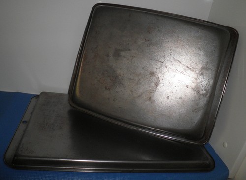 RETRO BAKING DISH ROAST MEAT POULTRY VEGETABLES + BISCUIT SCONE TRAY - Picture 2 of 7