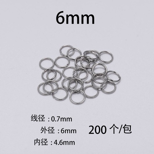 200x Split Rings Open Jump Rings for Jewelry Making Necklace DIY Stainles Steel - Picture 9 of 13