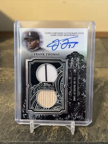 2023 Topps Sterling Frank Thomas Dual Relic Patch Auto /25 Fresh Game Used HOF