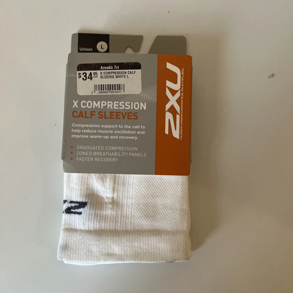 Mangas de pantorrilla de compresión 2XU unisex X Foto 3 de 4