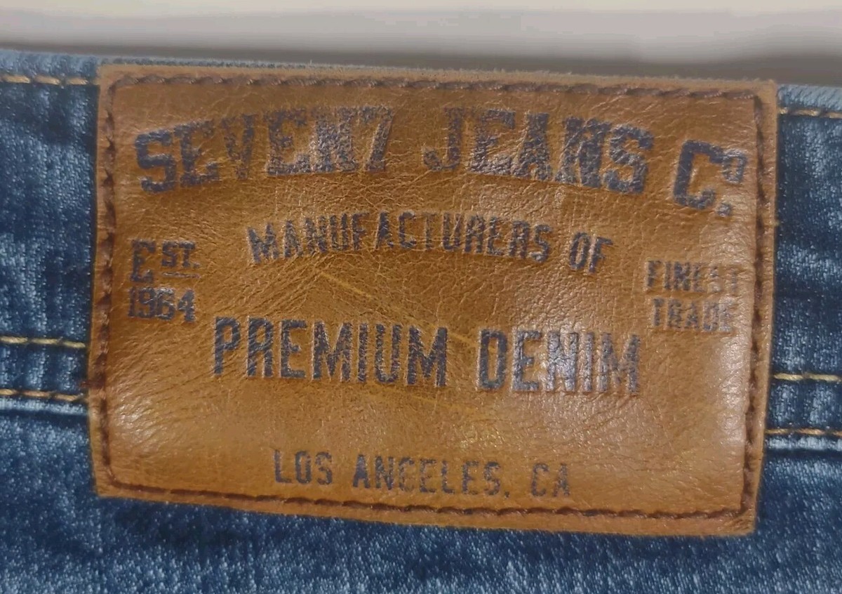 Seven7 Jeans Men's 36x32 Straight Fit Stretch Denim ZIPPER Fly