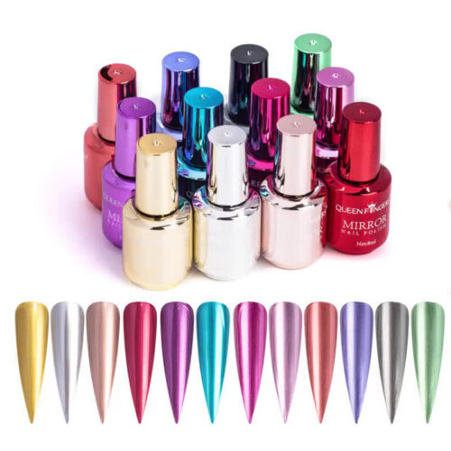 Spiegel-Nagellack Spiegeleffekt Chrom-Nagellack Schnell Trocknender Lack 8 M√ 〒 - Bild 5 von 24