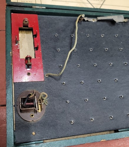 Vintage 1930's Knapp Electric Questioner Game #329 Litho Cards In Wood Box -Rare - Picture 3 of 12
