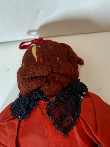 Antique cloth doll with original clothing 14 inches hand painted - Picture 9 of 9