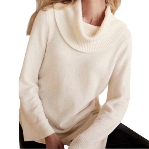 SOFT SURROUNDINGS | Ivory Pearl Soft Winds Chenille Tunic Sweater size L {NEW} - Picture 9 of 15