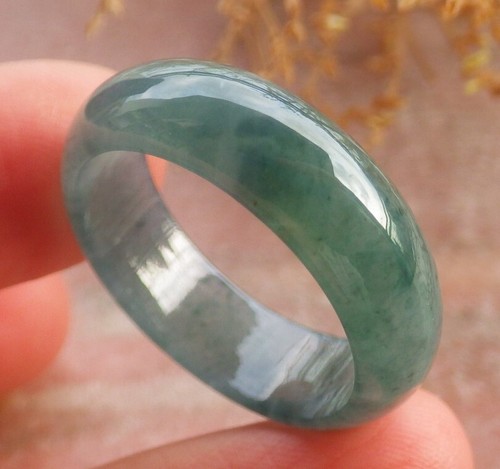 Video Certified Green Natural A Jadeite Jade Circle Ring NO. 11 戒指 115564 VS - Picture 3 of 12