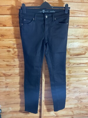 Seven For All Mankind Cristen Black Women's Trouser Jeans Size