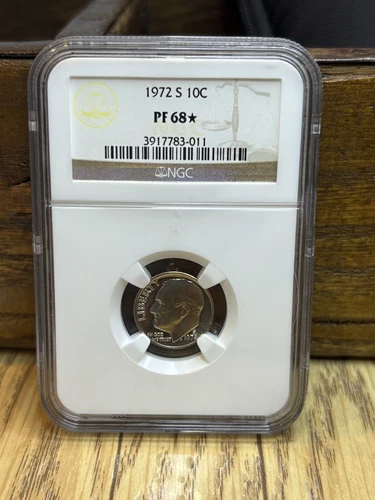 1972-S NGC PF68 ULTRA CAMEO 10C ROOSEVELT DIME #011