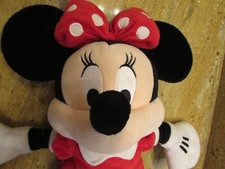 Disney Store Minnie Mouse Plush 20 inch Red Polka Dot Dress