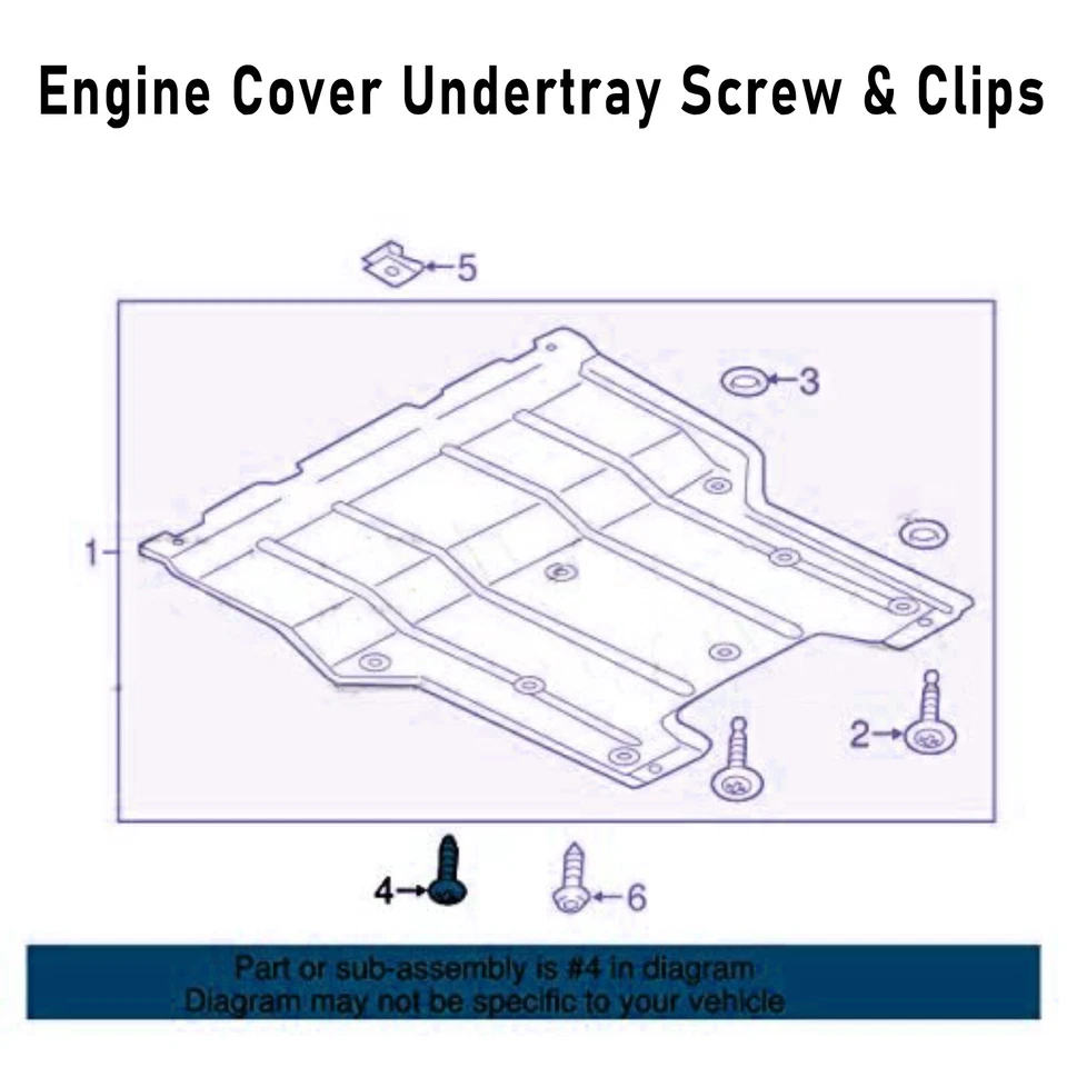 20x U Clip 20x Screw For BMW Speed Fastener Undertray Sheet Nut Hex Metal Fixing - Image 4 of 4