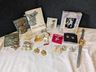 Vintage Cat Feline Costume Jewelry Mix Lot 16 PC Earrings Brooches Pen Watch