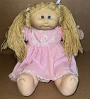 Vtg 1978/1982 Original Cabbage Patch Kids Doll Blonde Hair Blue Eyes Loose Pants
