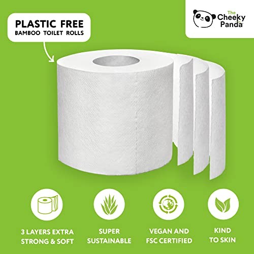 The Cheeky Panda Bamboo Toilet Rolls Bulk Buy – 48 Rolls of 3 Ply Toilet Paper - Picture 2 of 5