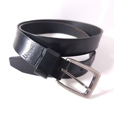 Brighton Honest Mens Black Leather Belt Size 40 Handcrafted Made in USA FLAWS