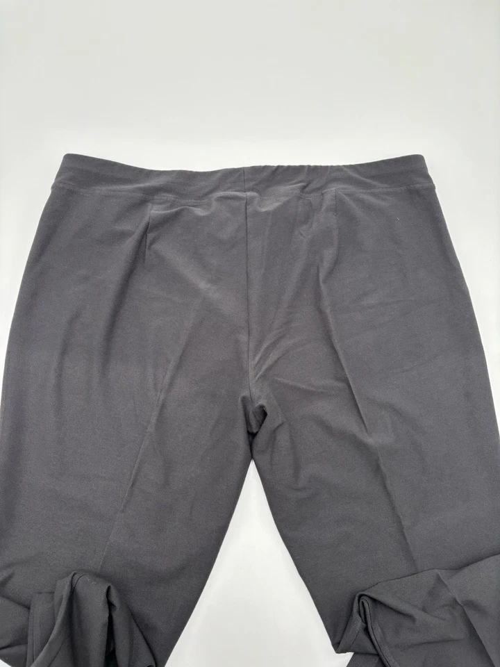 Pantalones de punto para mujer Eileen Fisher negros XL mezcla de viscosa tobillo elástico  Foto 4 de 4