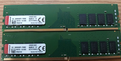 Kingston 16GB (2X8G) KVR26N19S8/8 DDR4 2666MHz UDIMM PC4