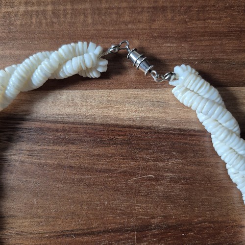 Pulsera Collar Vintage Puka Shell Hawaiano Twist Playa Orilla Océano Joyería - Imagen 8 de 8
