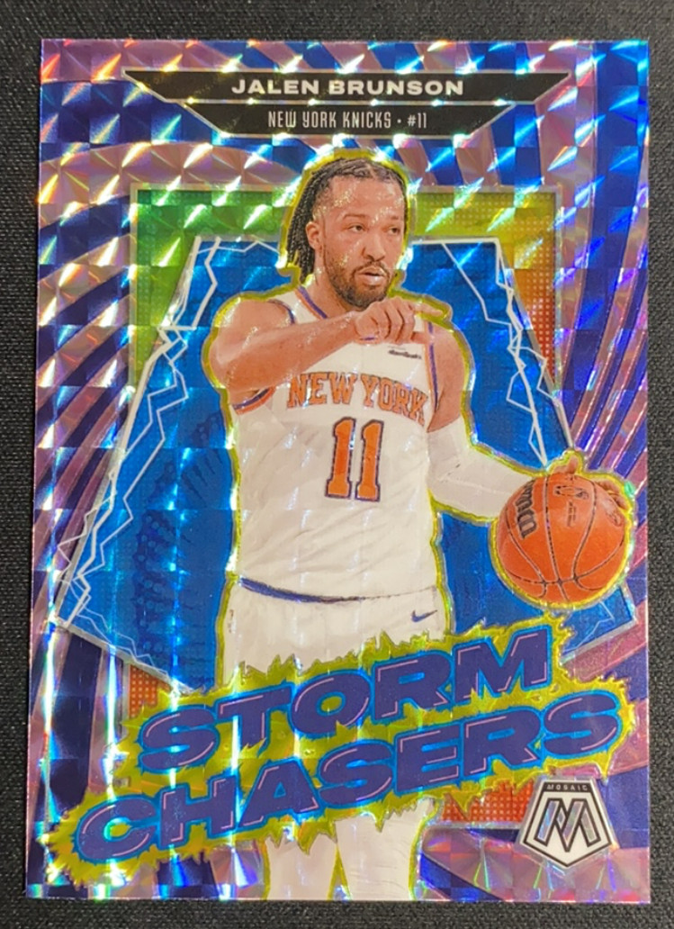 Jalen Brunson 2024-25 Panini Mosaic SP Storm Chasers Knicks #19 -10.11