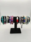 Vtg Bracelet Lot Costume Jewelry Rhinestone Enamel Lucite Panel Chains