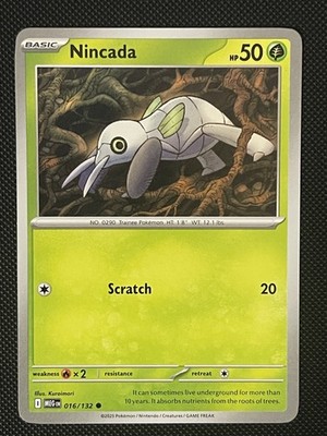 Pokémon - Nincada - MEG 016/132 - Common - English - Near Mint