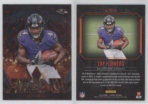 2023 Panini Phoenix Fired Up Zay Flowers #FU-16 Rookie RC