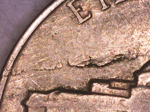 1962 Jefferson Nickel - Die Crack variety Reverse - No Mint (Philadelphia) - Picture 13 of 13