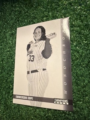2025 Champions Deck Nebraska Softball Card Emmerson Cope Monochrome #33 BC1