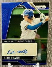 2025 Panini Prizm Baseball Ethan Holliday Prospect Signatures Blue Auto 42/49