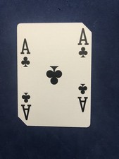 Golden Nugget Las Vegas NV Authentic Casino Playing Card (1) Ace Club- Very Rare