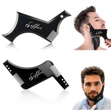 2PCS Men's Beard Shaping Styling Tool Set with Comb, 2025 Version Precision Edgi