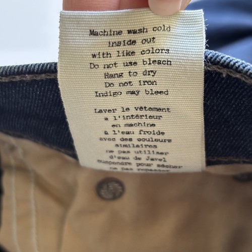 Rag & Bone Women’s Skinny Blue Jeans Size 24 Dark Wash Denim Made in USA Y2K - Picture 15 of 20