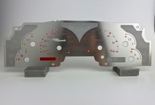 Us Speedo Ford F-150 Stainless Gauge Face Red Lighting For Clusters 99-03 Us Speedo Ford F-150 Stainless Gauge Face Red Lighting For Clusters 99-03
