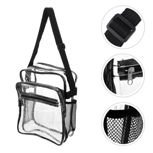 Clear Bag for Women Outdoor PVC Bag Clear Travel Single Shoulder Pouch - Bild 3 von 12