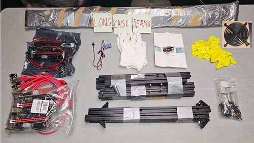 [READ DESCRIPTION] Parts for 8-BAY MINERCASE V-series V3 open air case chassis