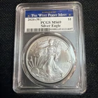 2020-W American Silver Eagle $1 PCGS MS69 West Point US Emergency Issue