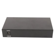 EU Plug SFP Fiber Switch 6 Ports 10 100 1000M Self Adaptive LED Indicator Et BL