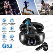 Waterproof Bluetooth 5.3 Earbuds Stereo Sport Wireless Headphones in Ear Headset