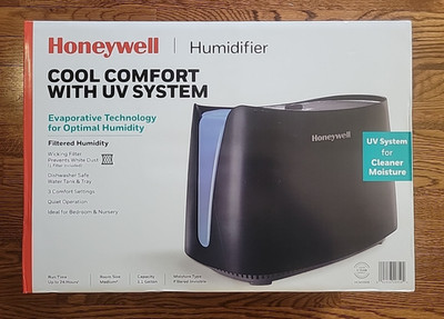 Honeywell Cool Moisture Humidifier for Bedroom/Medium Rooms, HCM350B