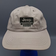 Jeep Wrangle Grill Beige Adjustable Snapback Baseball Hat Cap