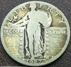 US 1927-S Standing Liberty Quarter  **